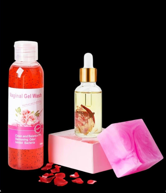 Zee Feminine Wash & Yoni Oil & Yoni Soap Set,